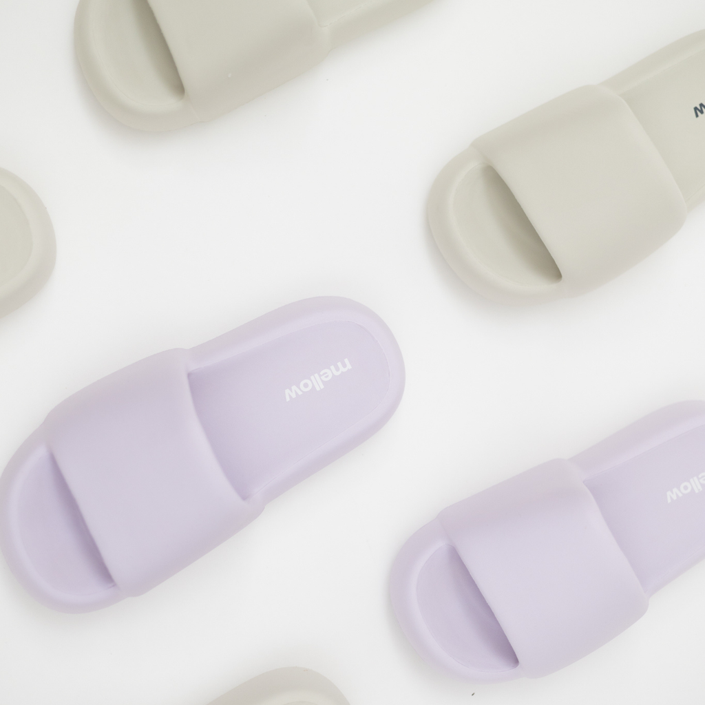 MellowSoft™ Cloud Slides: Gray / L (W8–9 / M7–8)