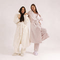 MellowSoft™ Hooded Robe: Creme / M